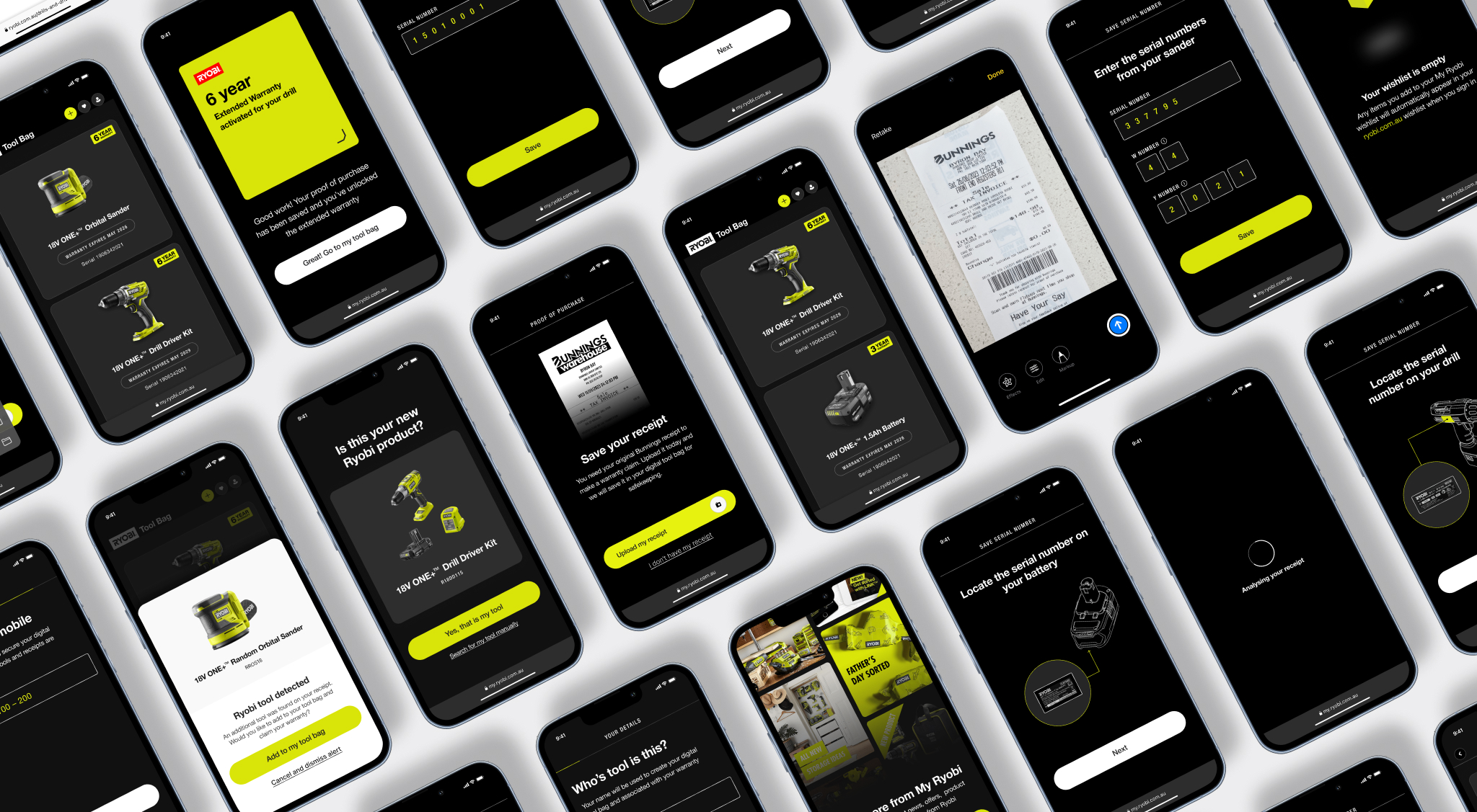 UX Design of Ryobi product registration Case Study